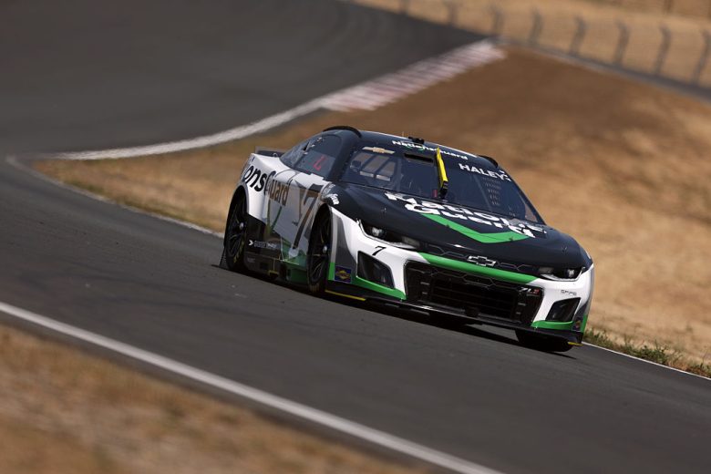 Justin Haley drives at Sonoma.