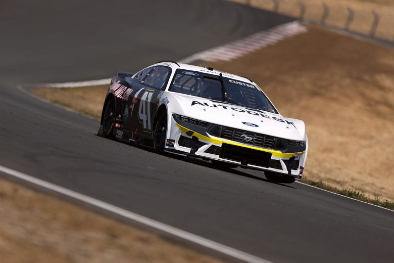 Cole Custer drives at Sonoma.