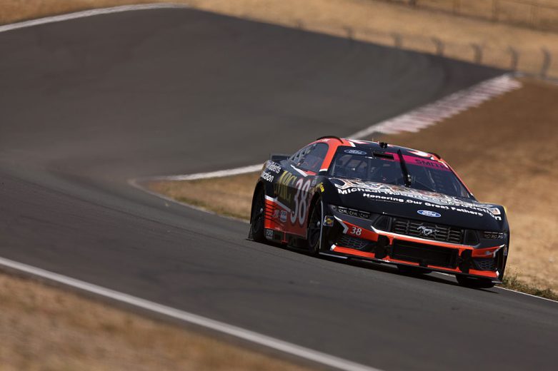 Zane Smith drives at Sonoma.