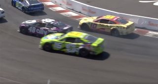Promo Image for Dillon keeps ISC run alive with last-lap bump on Bowman