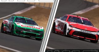 Promo Image for Nos. 6, 54 crews tussle on pit road during green-flag stops at Sonoma