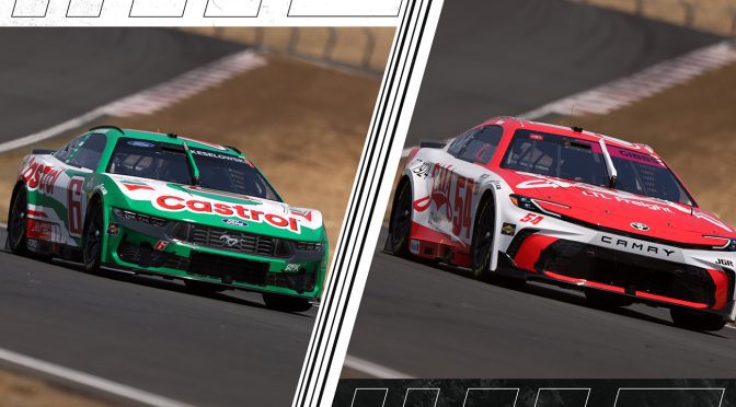 Featured Image for Nos. 6, 54 crews tussle on pit road during green-flag stops at Sonoma