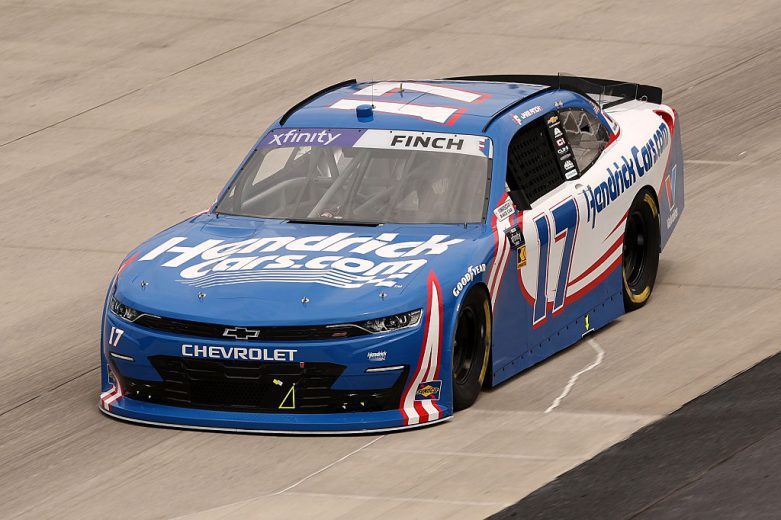 Jake Finch drives at Dover.