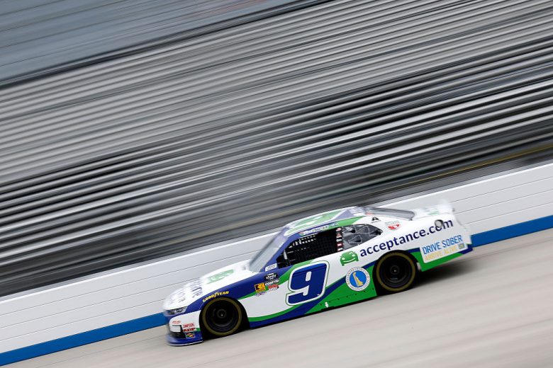 Ross Chastain drives at Dover.