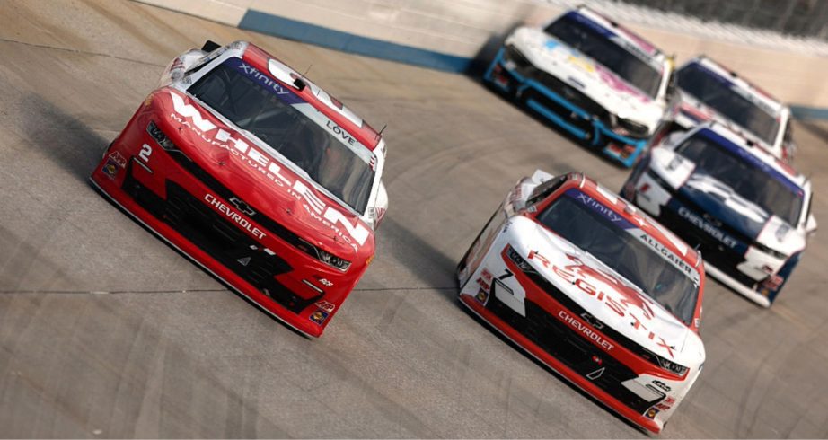 A general view of racing at Dover.