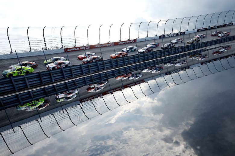 A general view of racing at Dover.