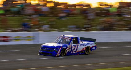 Rajah Caruth drives at IRP.
