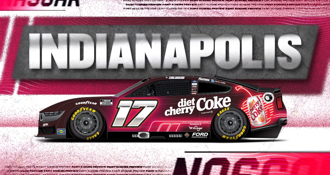 Paint Scheme Preview graphic for 2025 Indianapolis weekend.