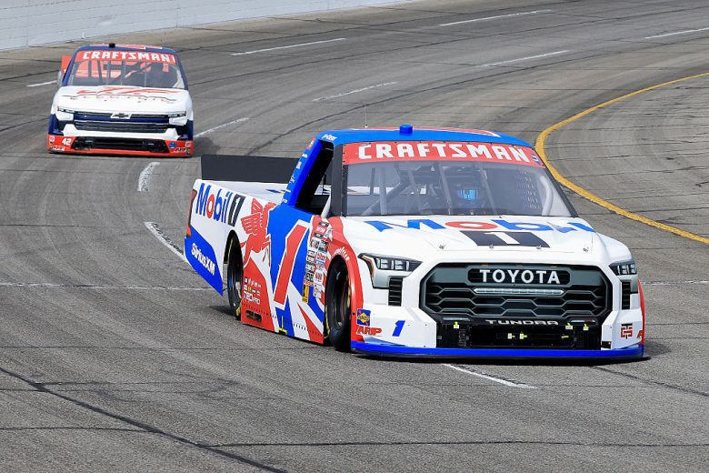 Brent Crews drives at IRP.