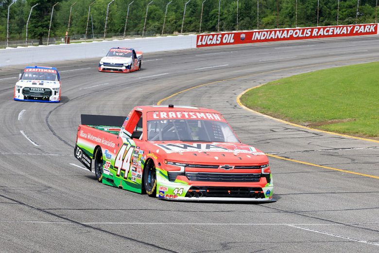 Ross Chastain drives at IRP.