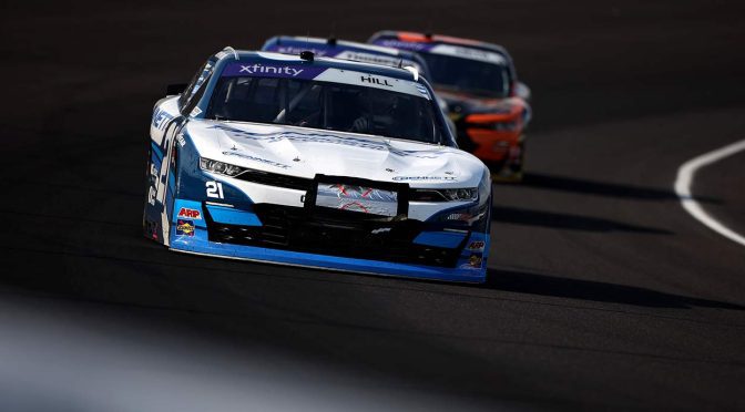 Featured Image for Aric Almirola, Austin Hill collide in controversial Indy wreck during Xfinity race