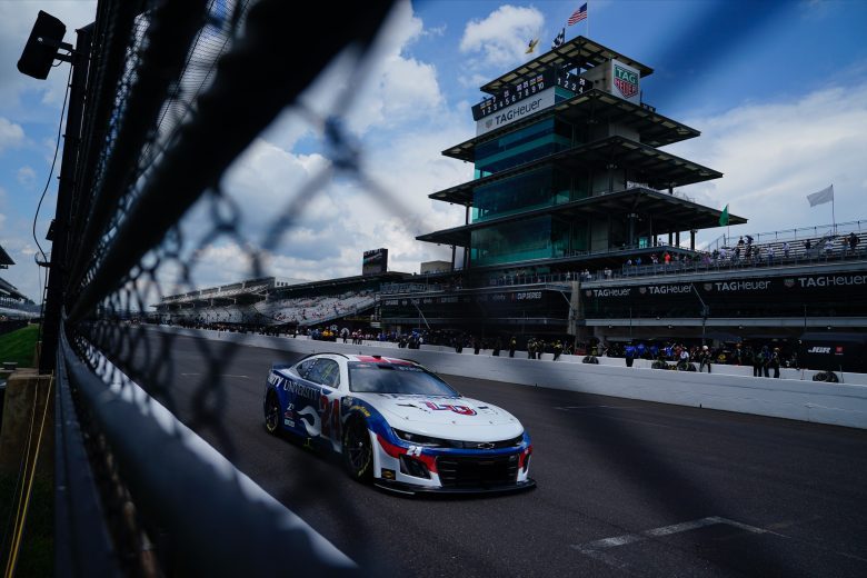 William Byron drives at Indianapolis.