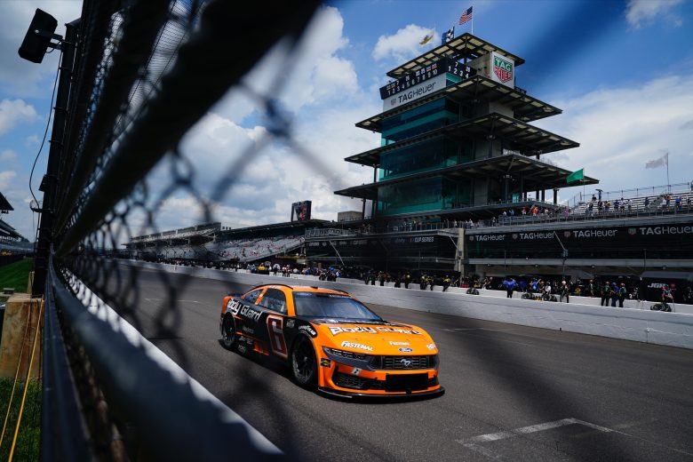 Brad Keselowski drives at Indianapolis.