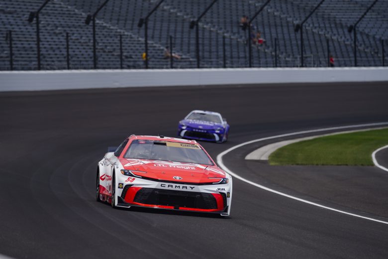Ty Gibbs drives at Indianapolis.