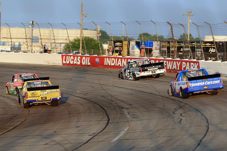 Ross Chastain and others drive at IRP.