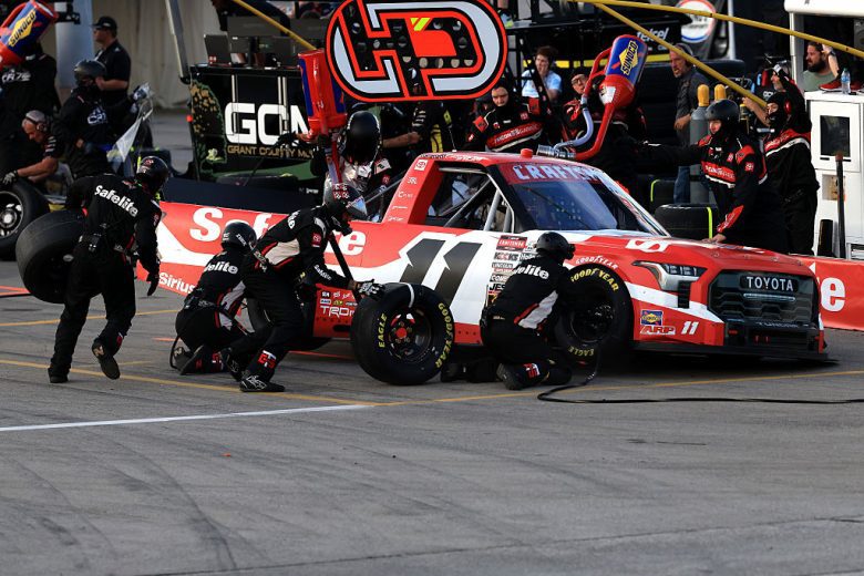 Corey Heim pits at IRP.