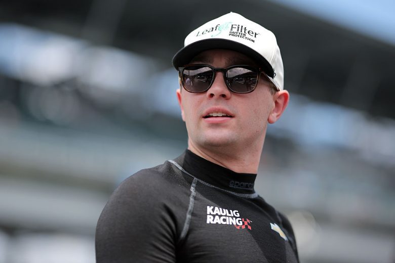 Christian Eckes looks on at Indianapolis.