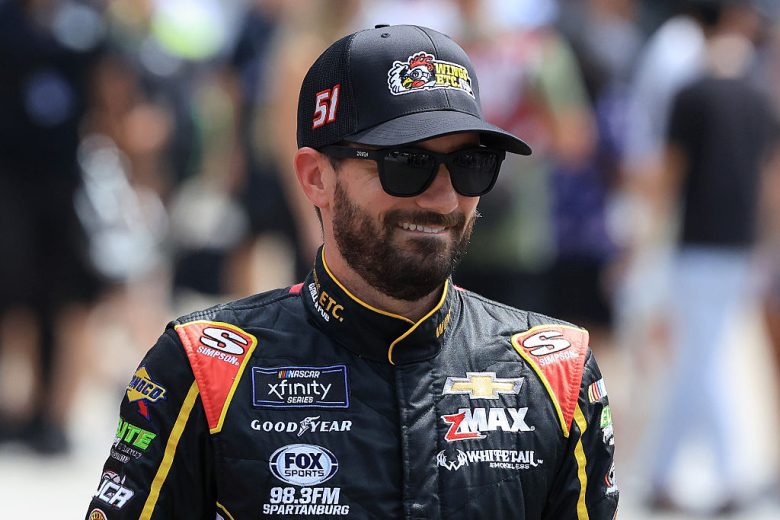 Jeremy Clements looks on at Indianapolis.