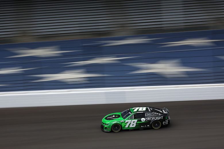 Katherine Legge drives at Indianapolis.