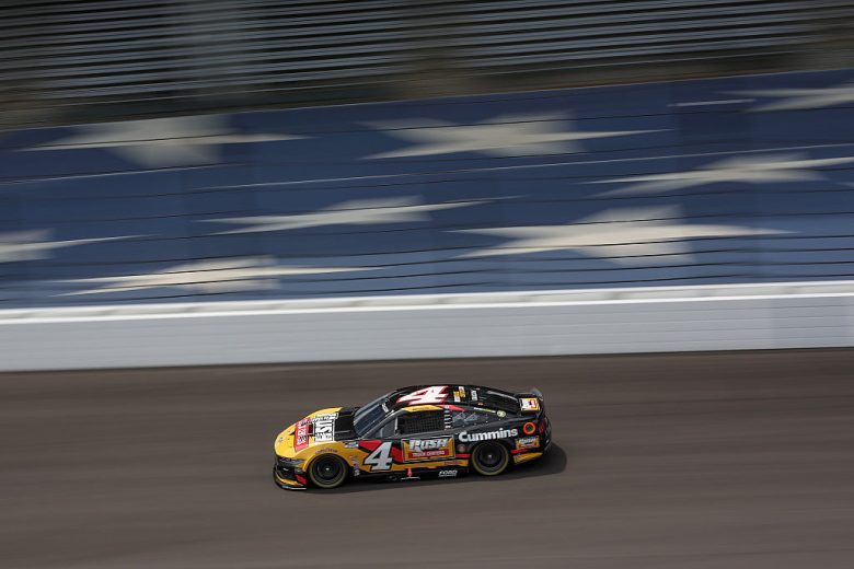 Noah Gragson drives at Indianapolis.