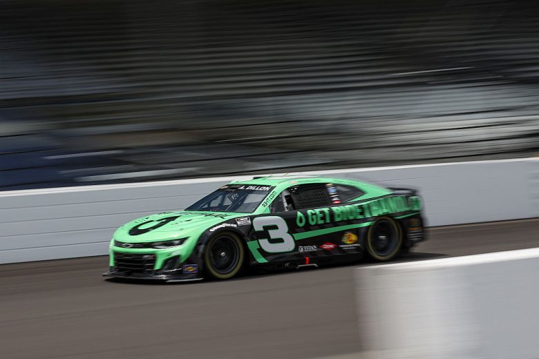 Austin Dillon drives at Indianapolis.