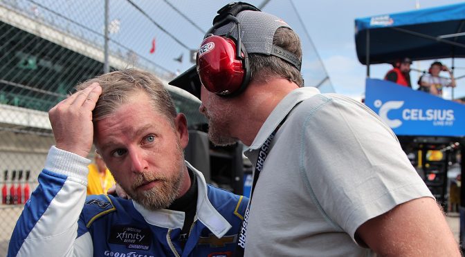 Featured image for Justin Allgaier suffers bittersweet end at Indy amid JR Motorsports’ milestone day