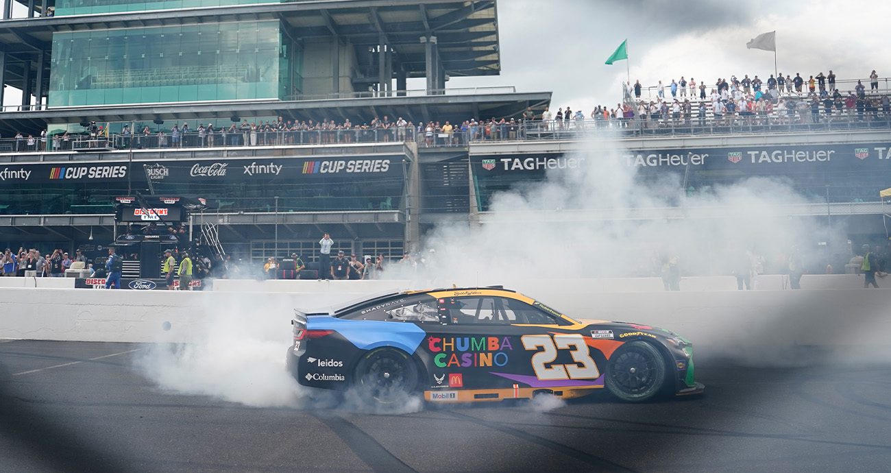 Bubba Wallace burns it down at The Brickyard after Indianapolis win