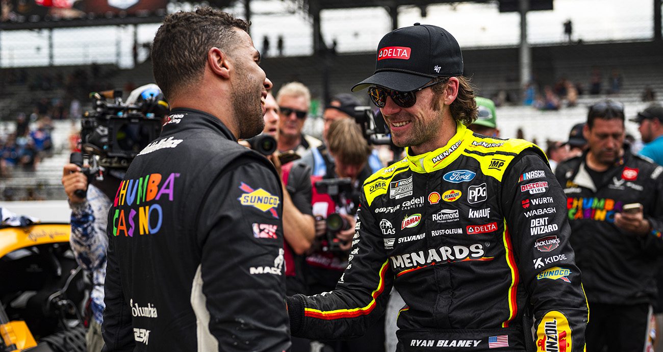 wallace blaney celebrate at indy