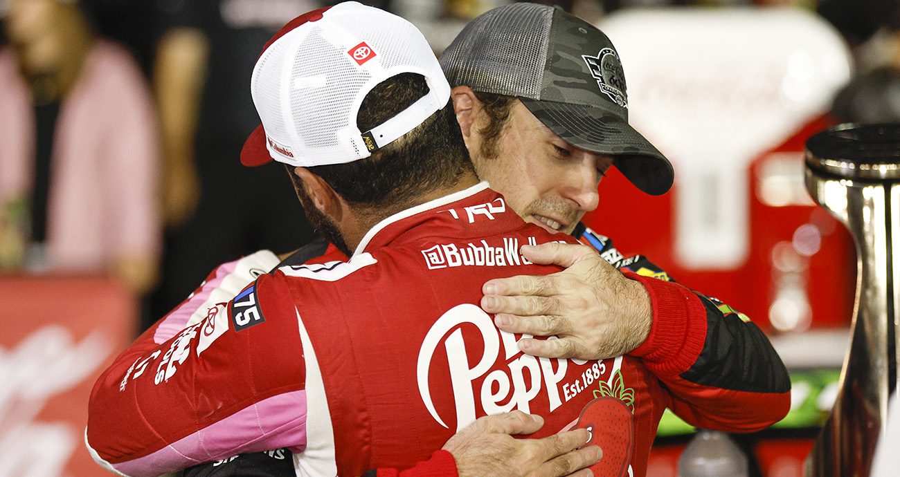 wallace and blaney hug