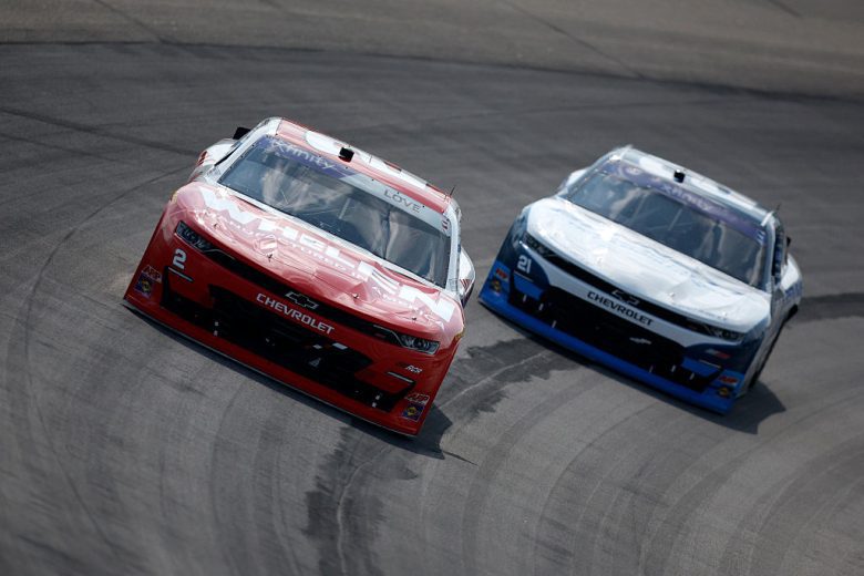 Jesse Love drives at Iowa.