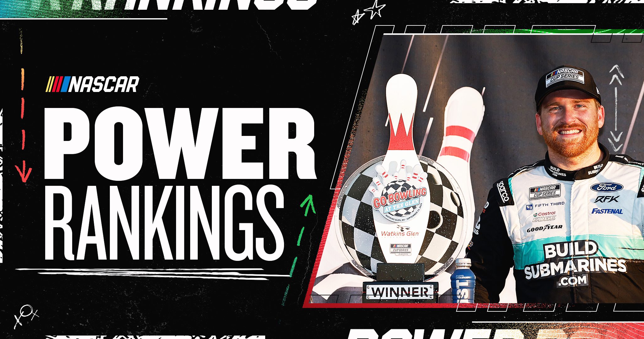Chris Buescher Power Rankings graphic.