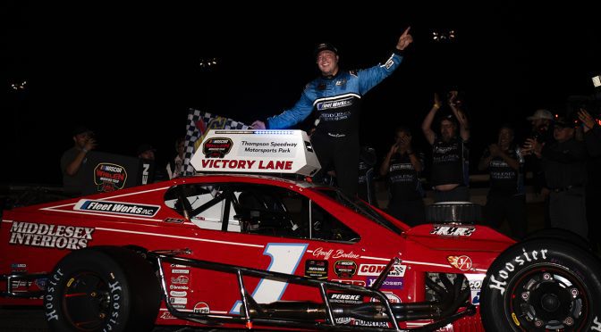 Featured Image for Worst to first: Patrick Emerling honors Geoff Bodine with a win at Thompson in the Big Red Modified
