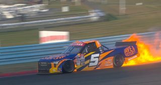 Promo Image for Toni Breidinger's engine expires to bring out late caution