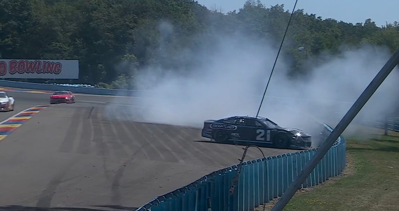 Contact from Ty Dillon sends Josh Berry spinning early | NASCAR