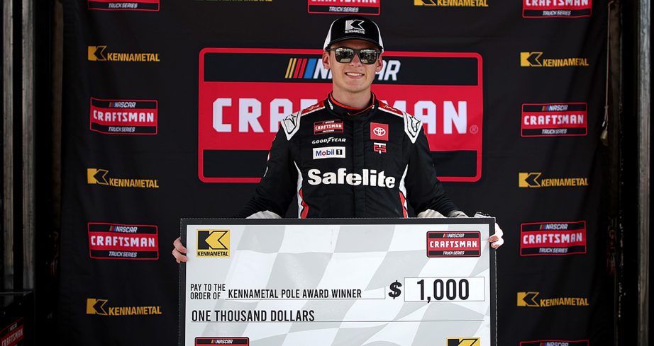 corey heim wins the truck series pole at richmond