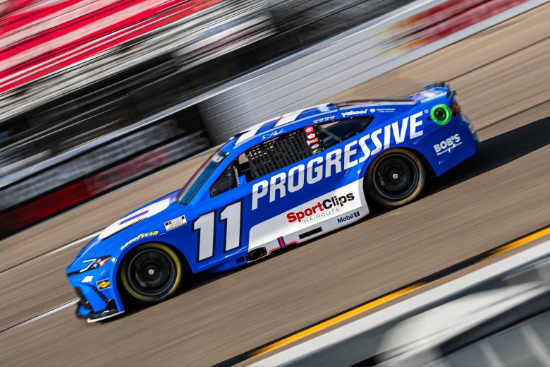 Denny Hamlin drives at Richmond.