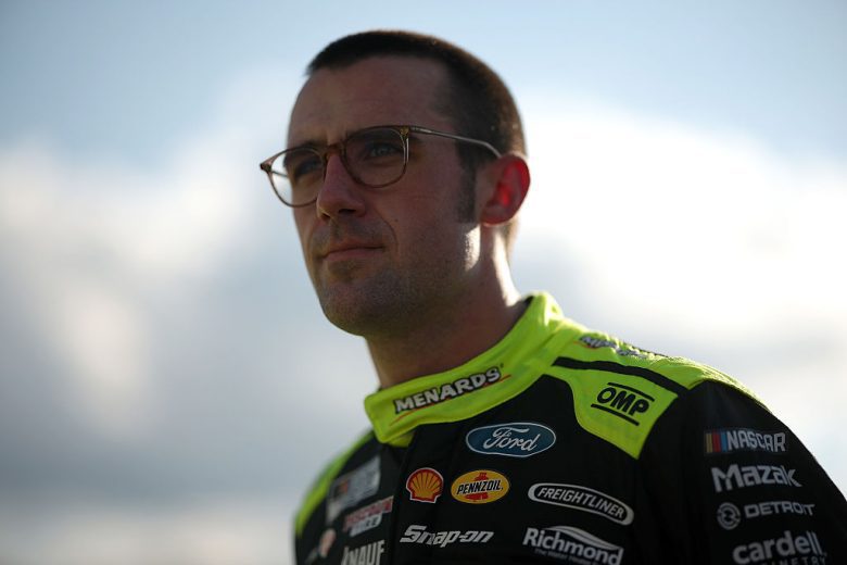Austin Cindric looks on at Richmond.