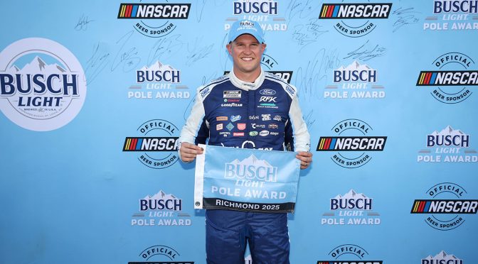 Featured Image for Ryan Preece soars to second career Busch Light Pole Award at Richmond