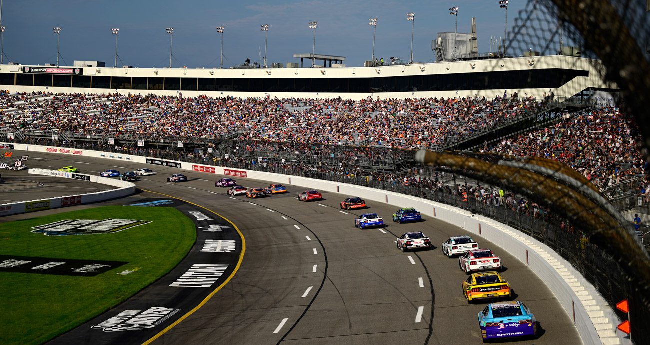 NASCAR Cup Series racing at Richmond.