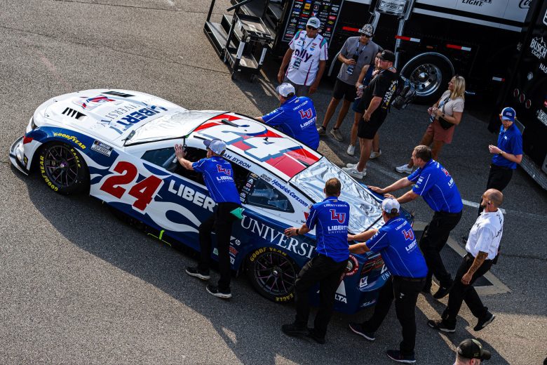 William Byron's car at Richmond.