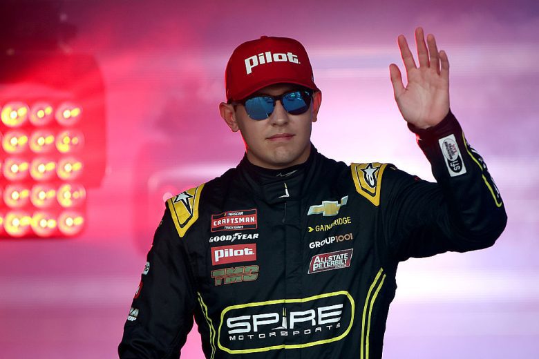 Sammy Smith waves to fans at Richmond.