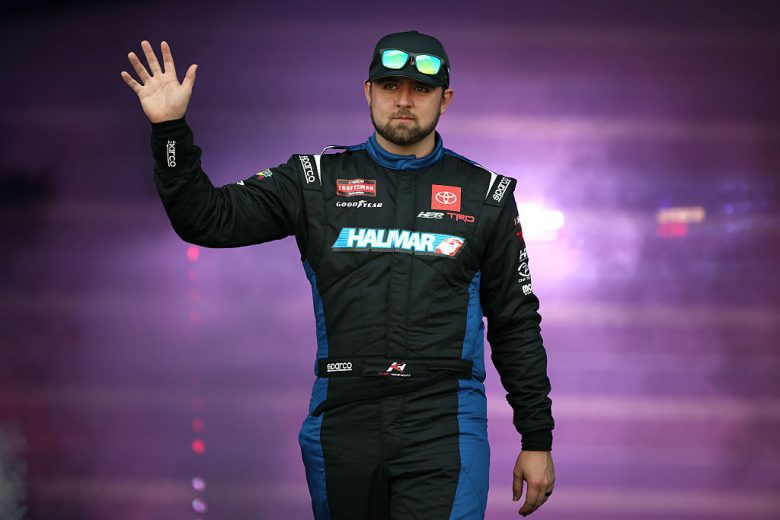 Kaden Honeycutt waves to fans at Richmond.