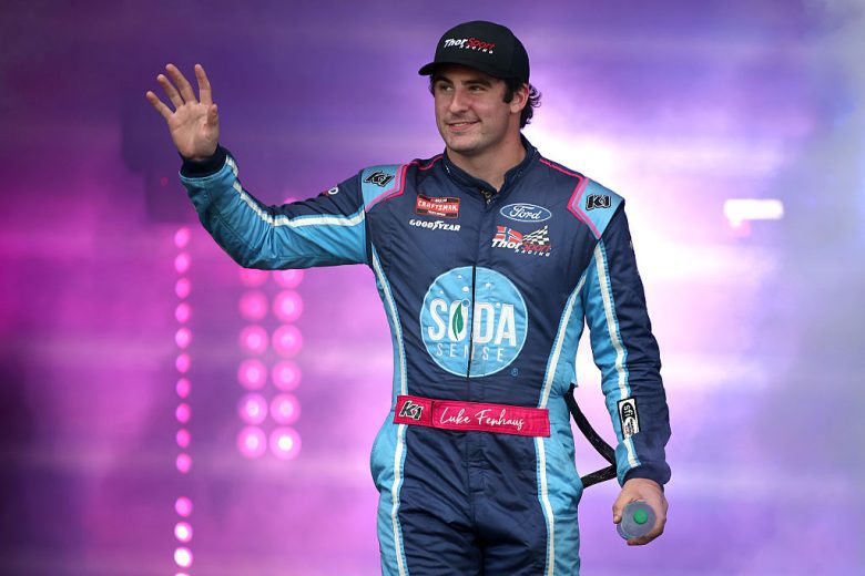 Luke Fenhaus waves to fans at Richmond.