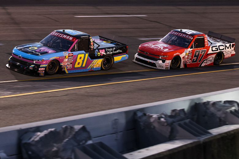 Connor Mosack and Carson Kvapil drive at Richmond.