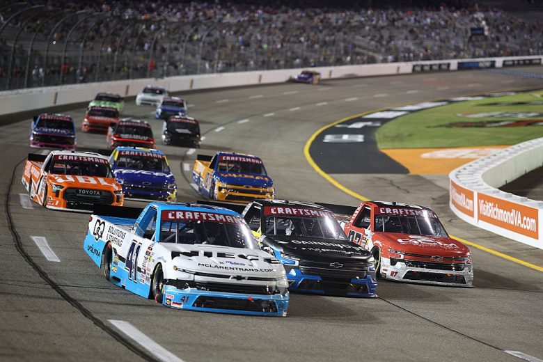 A general view of racing at Richmond.