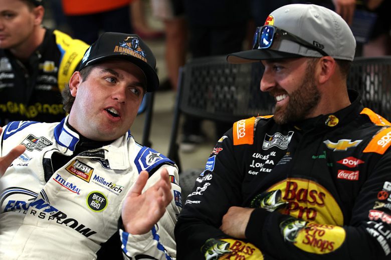 Noah Gragson and Austin Dillon chat at Richmond.
