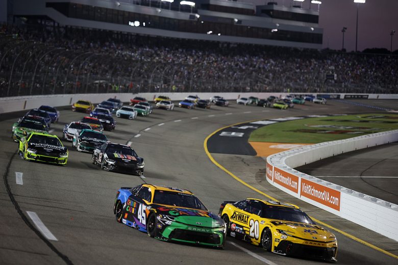 Christopher Bell and Tyler Reddick drive at Richmond.