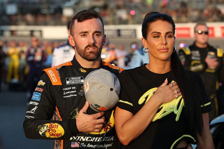 Austin Dillon and Whitney Dillon look on at Richmond.