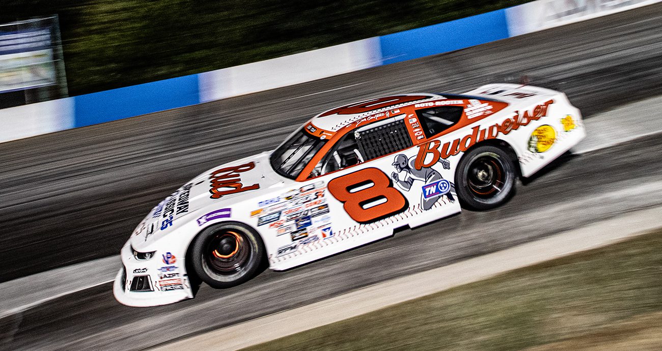 Dale Earnhardt Jr. brings back the baseball car for a Late Model Stock Car  race - Official Site Of NASCAR, image size:1300x690
