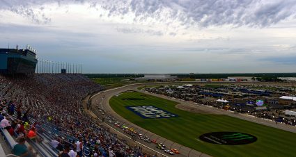 View of Chicagoland Speedway race track